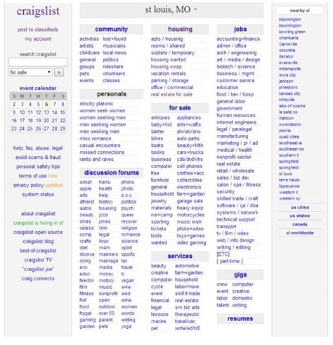 craigslist provides local classifieds and forums for jobs, housing, for sale, services, local community, and events. . St joe craigslist